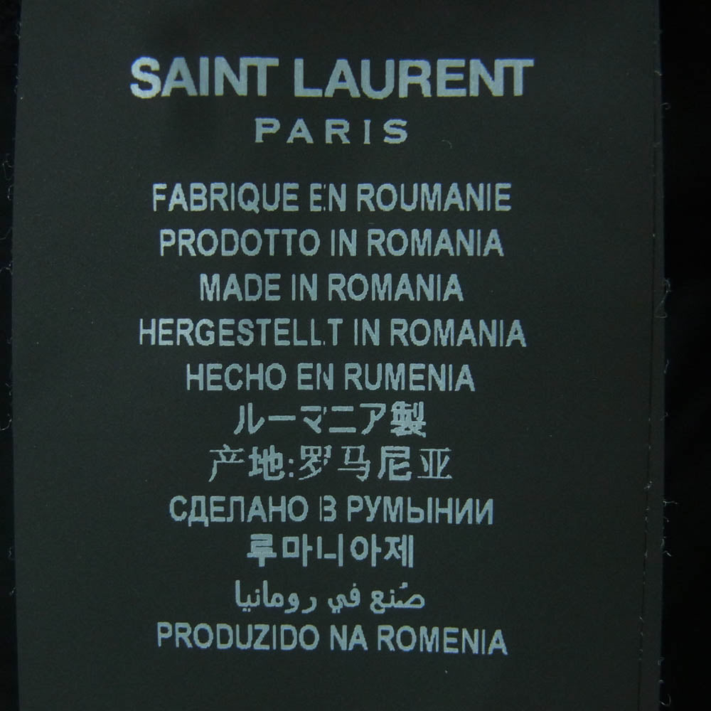 SAINT LAURENT サンローラン 638498 YO500 ブラック スキニー パンツ ルーマニア製 ブラック系 30【中古】