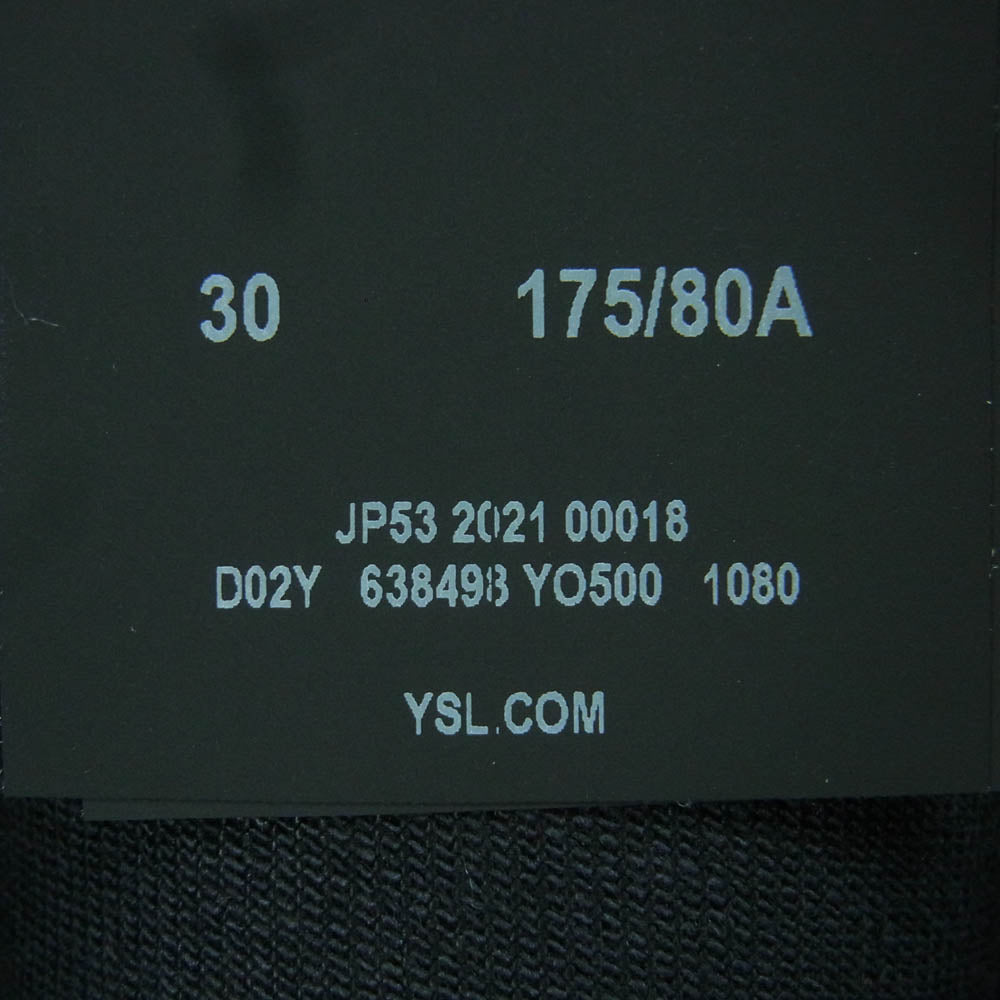 SAINT LAURENT サンローラン 638498 YO500 ブラック スキニー パンツ ルーマニア製 ブラック系 30【中古】