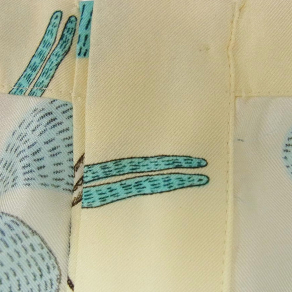 GUCCI グッチ 653403 ZAGWX Freya Hartas Edition Silk Shorts シルク ショーツ ハーフパンツ イエロー系 44【中古】