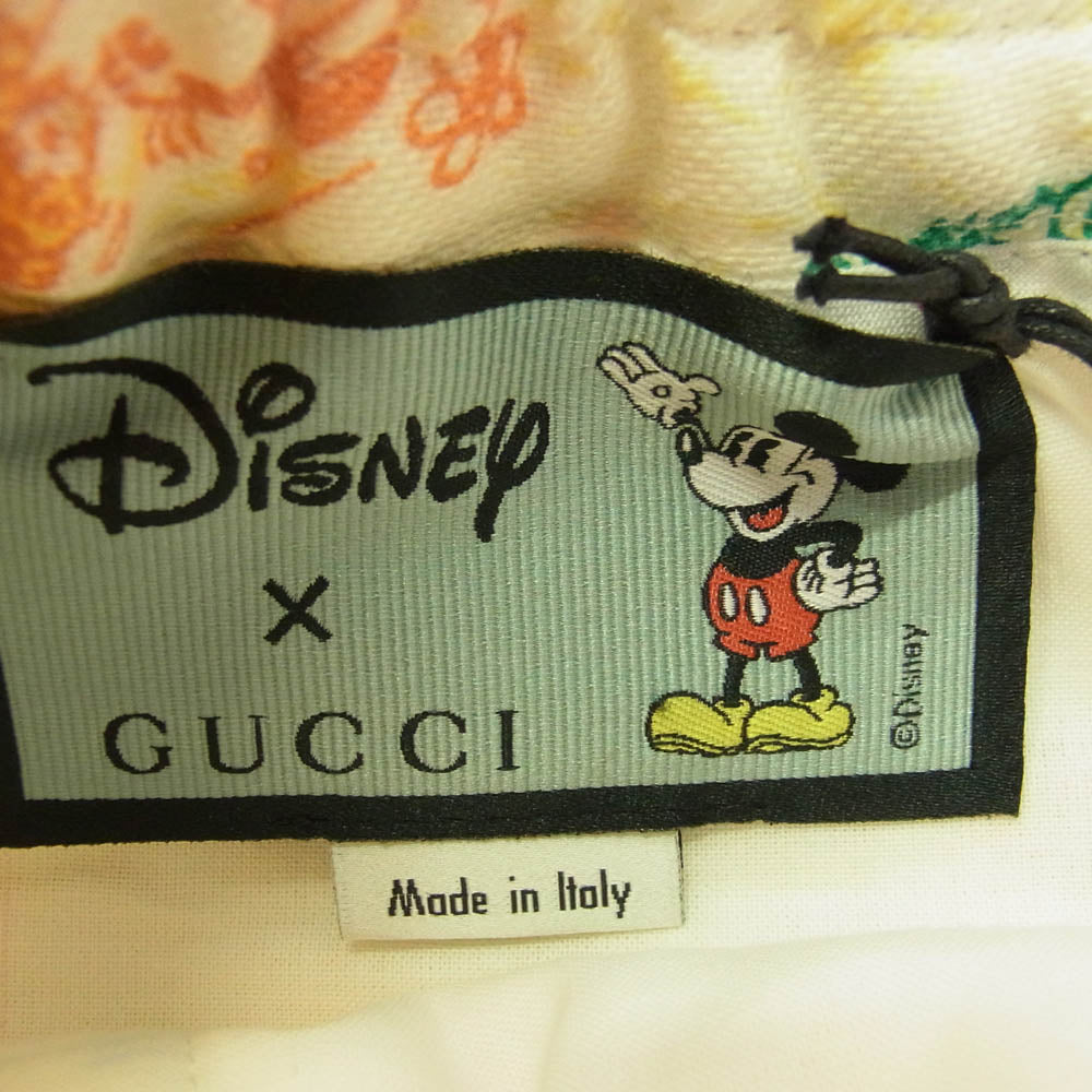 GUCCI グッチ 604046 ZADJG Disney ディズニー 総柄 ショーツ ハーフパンツ ホワイト系 イエロー系 48【極上美品】【中古】