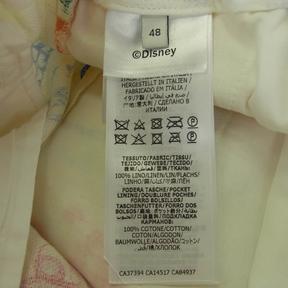 GUCCI グッチ 604046 ZADJG Disney ディズニー 総柄 ショーツ ハーフパンツ ホワイト系 イエロー系 48【極上美品】【中古】