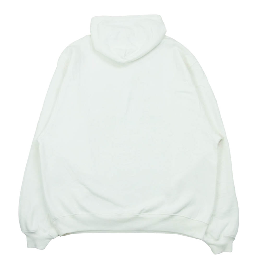 BALENCIAGA バレンシアガ 641679 TJVI6 LANGUAGE ランゲージプリント プルオーバー パーカー ポルトガル製 ホワイト系 XXS【美品】【中古】