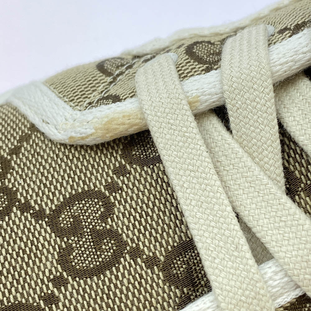 GUCCI グッチ Tennis 1977 テニス GG キャンバス ハイカット スニーカー ブラウン系 10【中古】