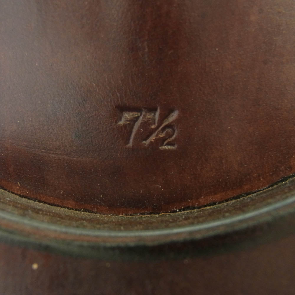 チェントフェリーナ 1914 メダリオン プレーントゥ シューズ パープル系 25.5cm【中古】