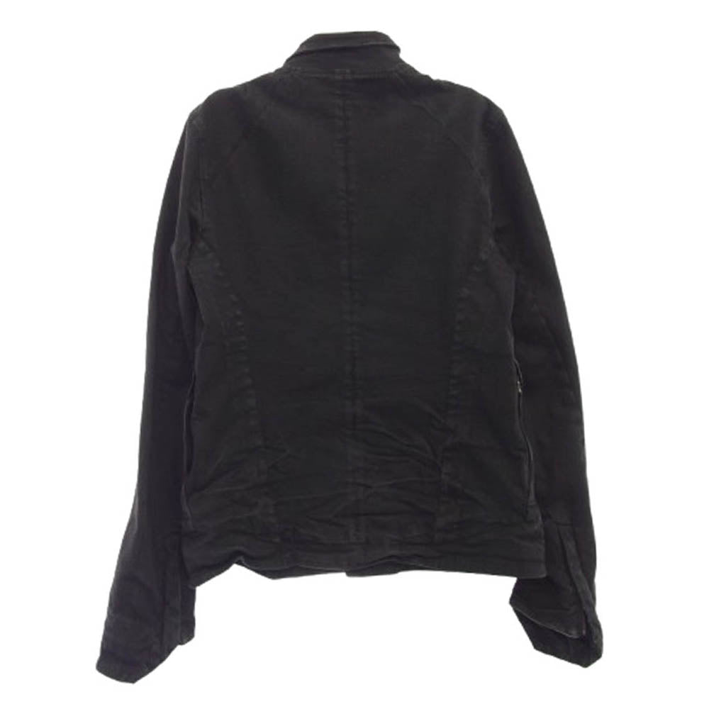 JULIUS ユリウス 15SS 497BLM11 コーティング シームド ジャケット ブラック系 2【中古】