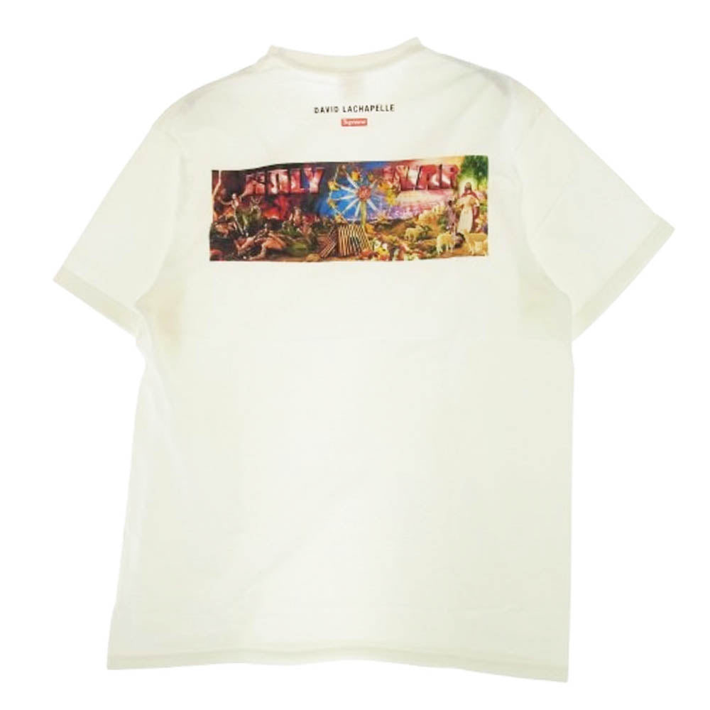 Supreme シュプリーム 23AW × David LaChapell デビッド・ラシャペル Holy War Tee ホーリーワー 半袖 Tシャツ ホワイト系 L【極上美品】【中古】