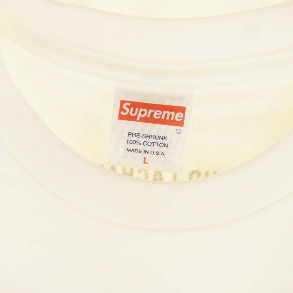 Supreme シュプリーム 23AW × David LaChapell デビッド・ラシャペル Holy War Tee ホーリーワー 半袖 Tシャツ ホワイト系 L【極上美品】【中古】