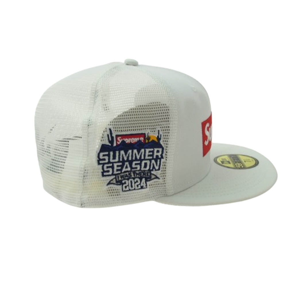 Supreme シュプリーム 24SS × NEW ERA Box Logo Mesh Back New Era ボックス ロゴ ニューエラ メッシュ キャップ ホワイト系 60.6cm【新古品】【未使用】【中古】