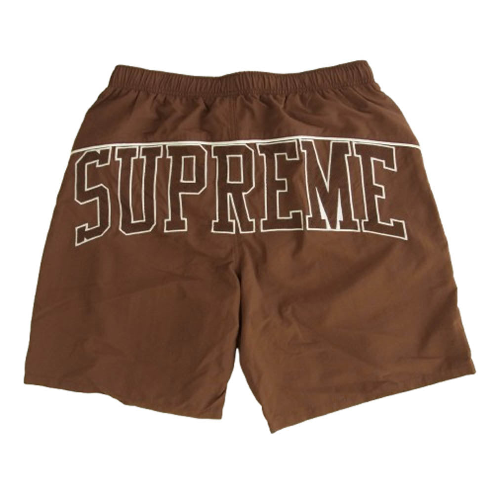 Supreme シュプリーム 22SS Arc Water Short アーチ ロゴ ウォーター ショーツ 刺繍 水陸両用 ショート パンツ ブラウン系 M【極上美品】【中古】