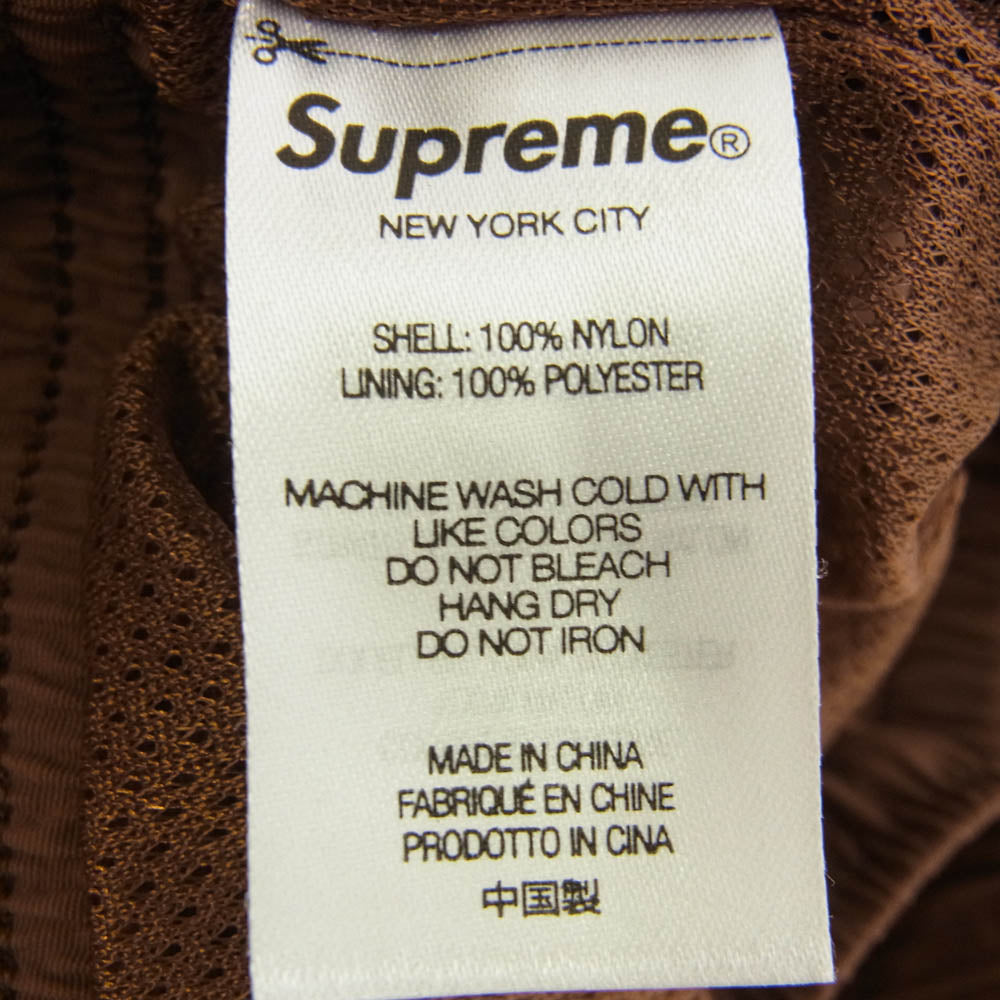 Supreme シュプリーム 22SS Arc Water Short アーチ ロゴ ウォーター ショーツ 刺繍 水陸両用 ショート パンツ ブラウン系 M【極上美品】【中古】