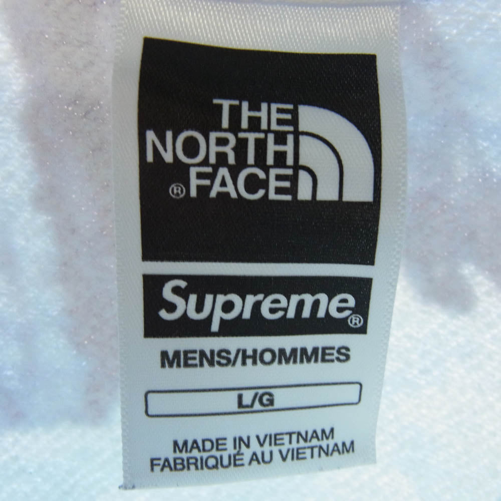 Supreme シュプリーム 21SS NT12100I × THE NORTH FACE Ice Climb Hooded Sweatshirt ザノース フェイス アイス クライム フーデッド スウェット パーカー ブルー系 L【中古】