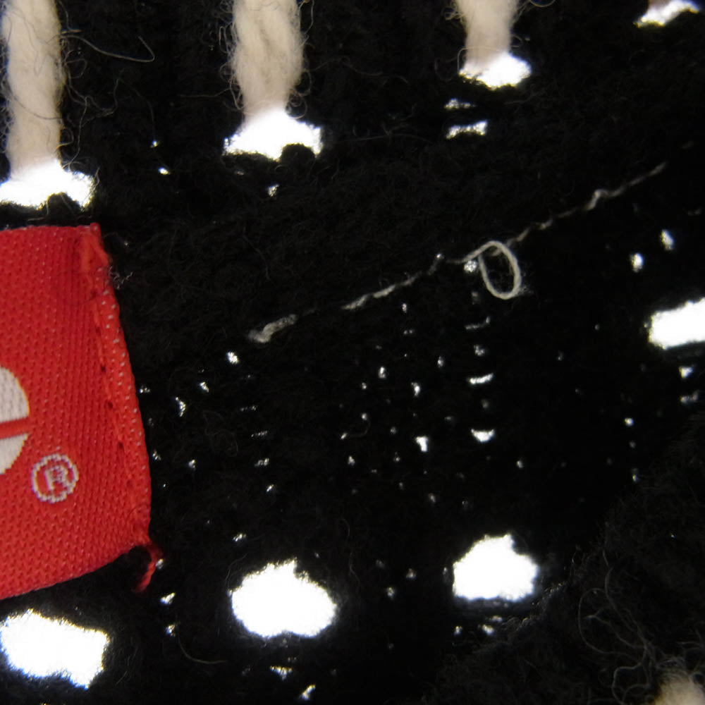 Supreme シュプリーム 23SS Quilt Stitch Sweater キルト ステッチ セーター バックロゴ ニット ブラック系 L【美品】【中古】