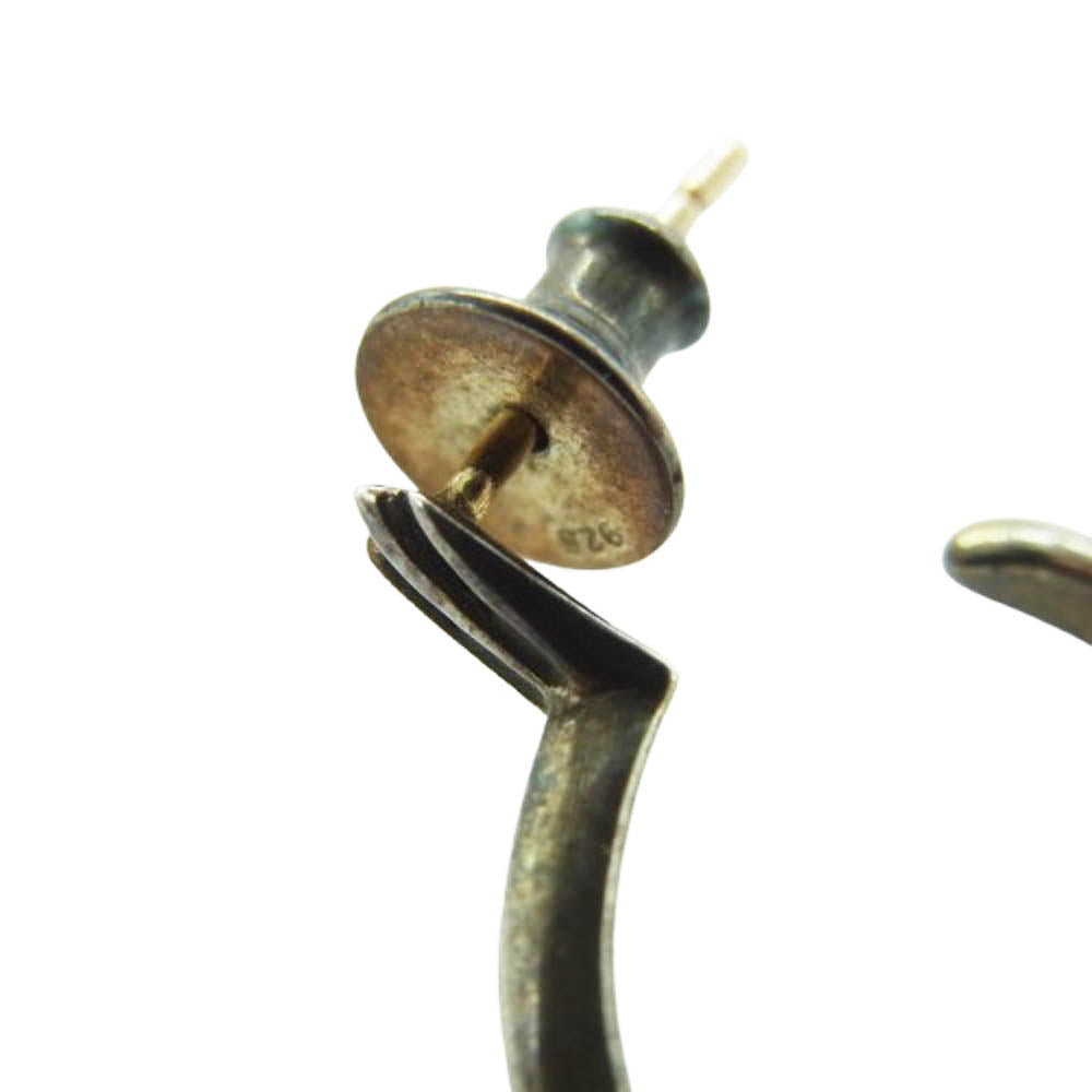 CHROME HEARTS クロムハーツ（原本無） ユナイテッドアローズレシート付属 TINY CH CROSS タイニー CHクロス フープ ピアス シルバー系【中古】