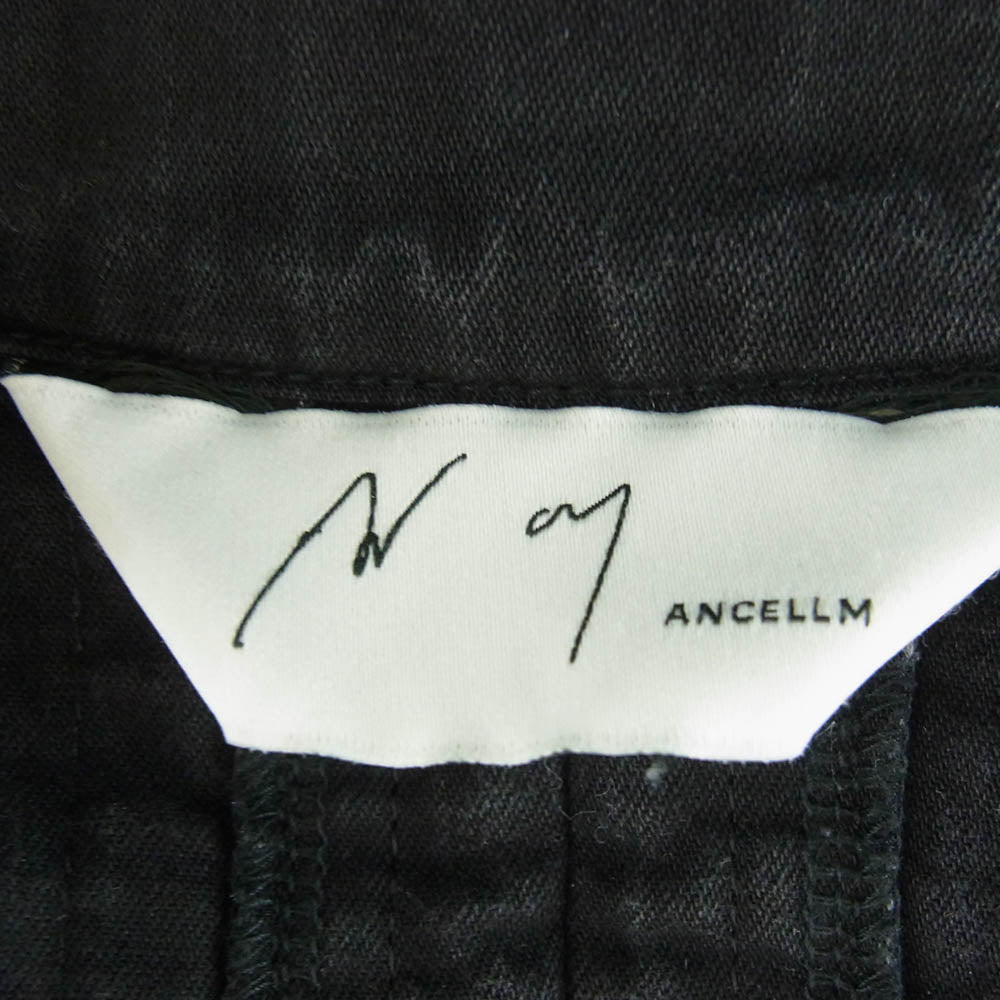 ANCELLM アンセルム ANC-JK20 PADDED QUILTING COLLARLESS JACKET パデッド キルティング カラーレス ジャケット ブラック系 2【中古】