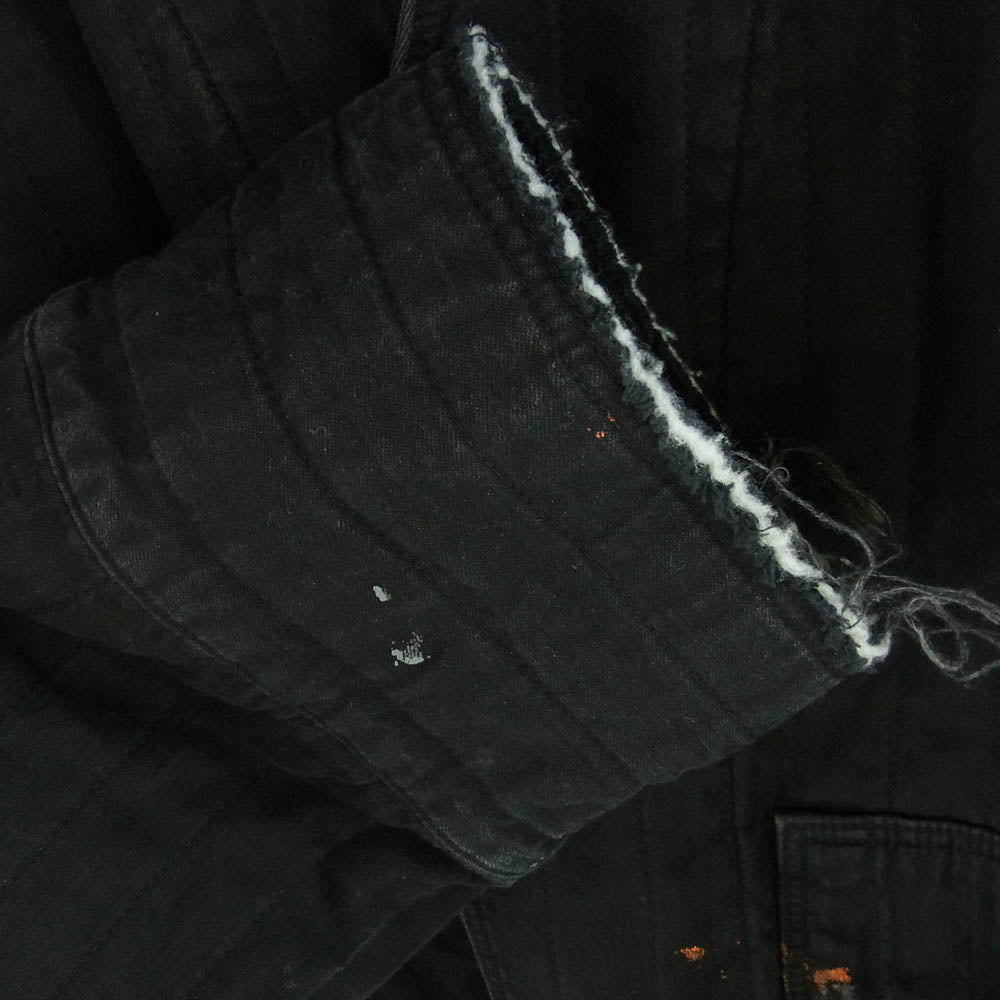 ANCELLM アンセルム ANC-JK20 PADDED QUILTING COLLARLESS JACKET パデッド キルティング カラーレス ジャケット ブラック系 2【中古】