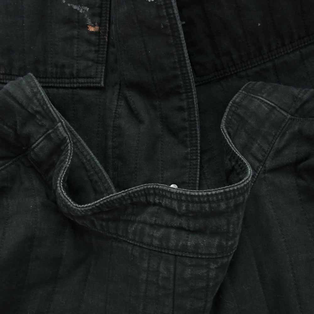 ANCELLM アンセルム ANC-JK20 PADDED QUILTING COLLARLESS JACKET パデッド キルティング カラーレス ジャケット ブラック系 2【中古】
