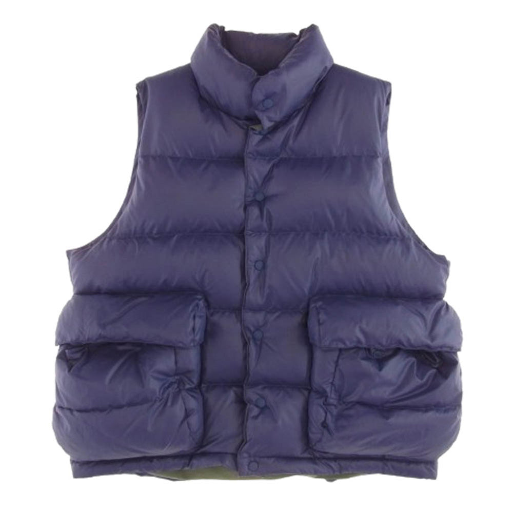 DAIWA PIER39 ダイワピア BW-24022W TECH BACK PACKER DOWN VEST テック バック パッカー ダウン ベスト パープル系 M【中古】