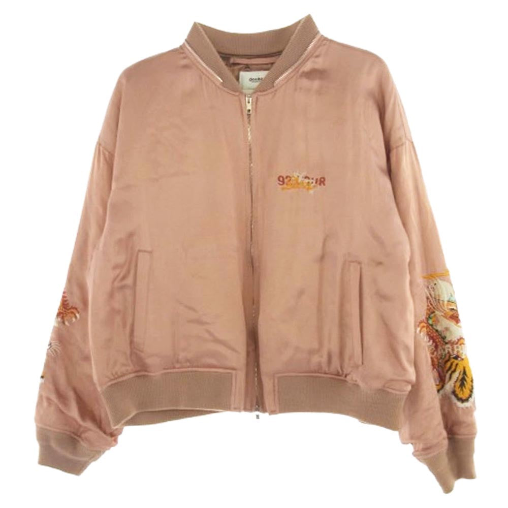 doublet ダブレット 17AW 17AW04BL42 CHAOS EMBROIDERY SOUVENIR JACKET カオス エンブロイダリー スカジャン ブルゾン ジャケット ピンク系 M【中古】