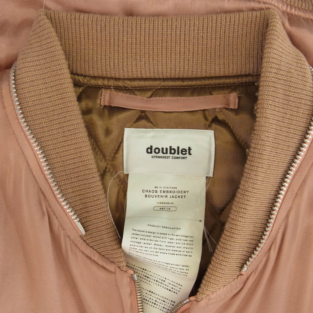 doublet ダブレット 17AW 17AW04BL42 CHAOS EMBROIDERY SOUVENIR