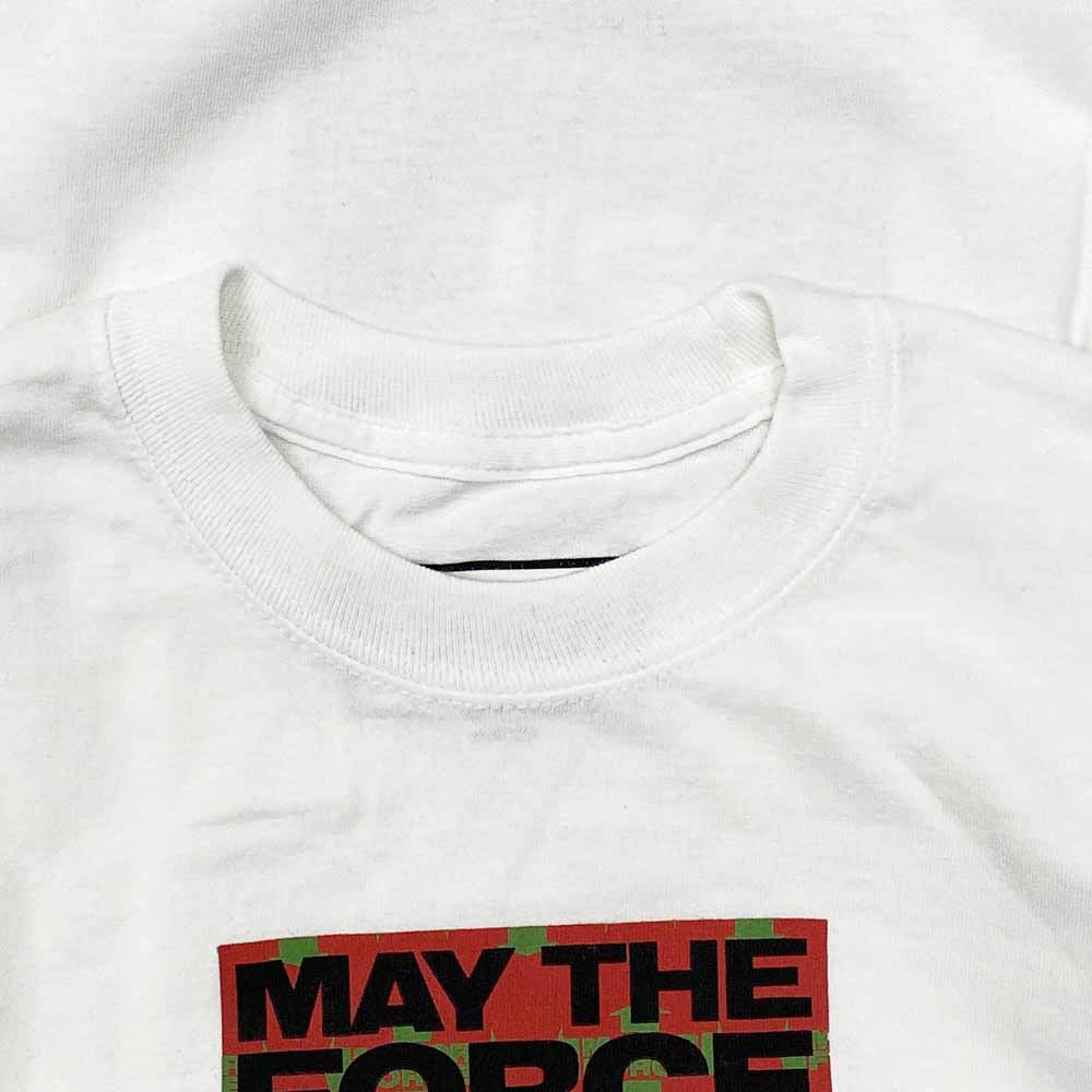 ルーカーバイネイバーフッド フロントロゴプリント クルーネック 長袖 Tシャツ ホワイト系 M【美品】【中古】