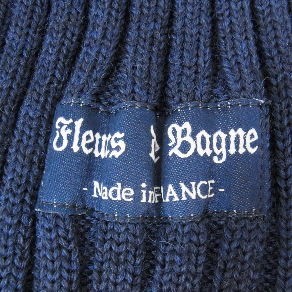 フルールドバニュ フランス製 LE BONNET ザ・ビーニー ブルー ネイビー系【中古】