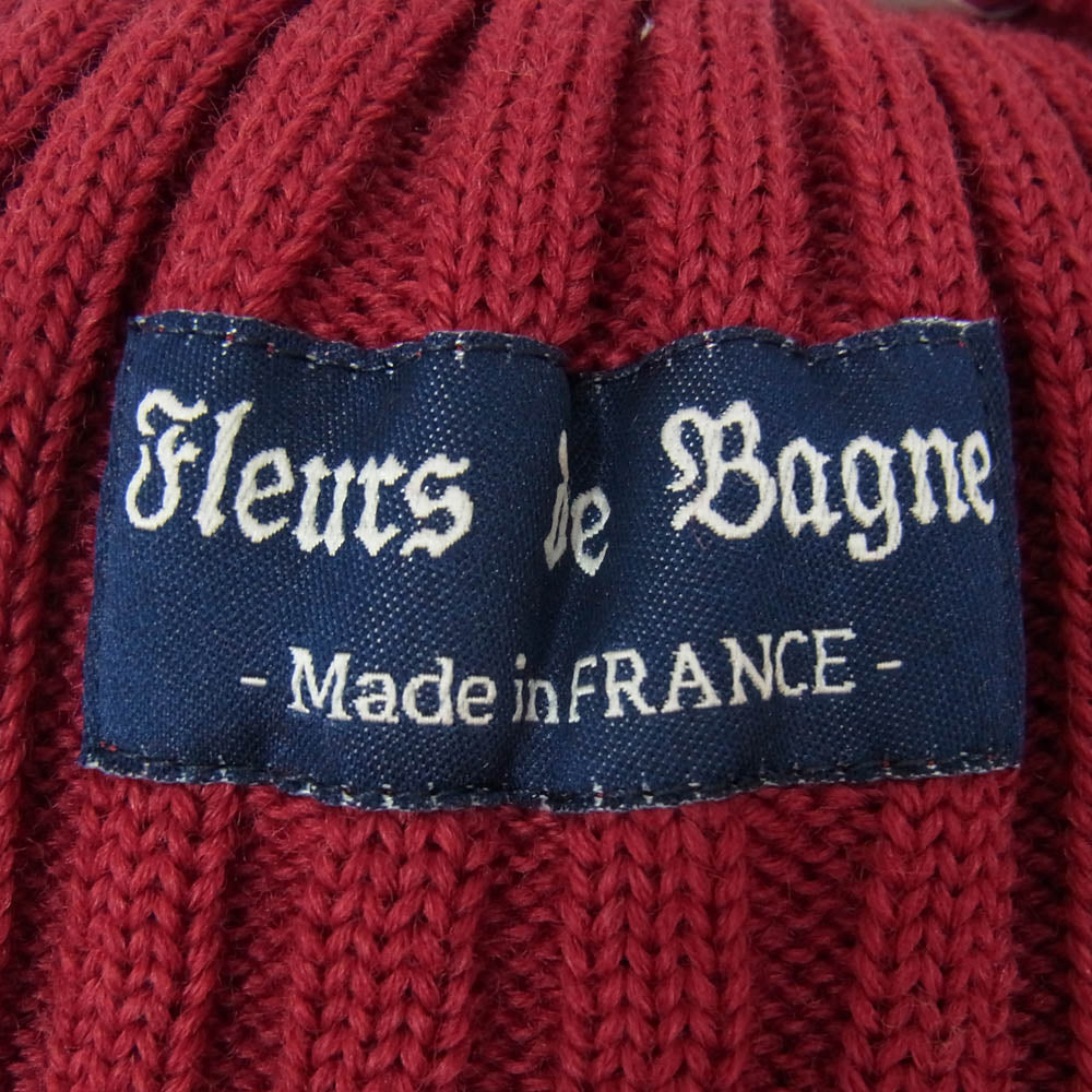 フルールドバニュ フランス製 LE BONNET ザ・ビーニー ブルー エンジ系【中古】