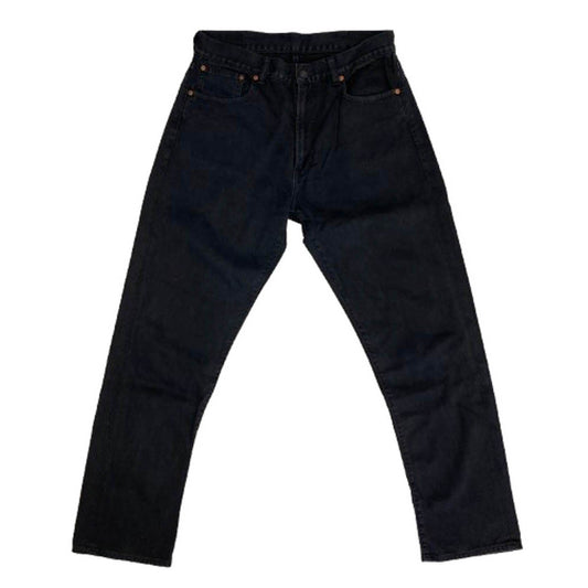 WAREHOUSE ウエアハウス 1096 PIQUE PANTS テーパード ピケ パンツ ブラック ブラック系 32【中古】