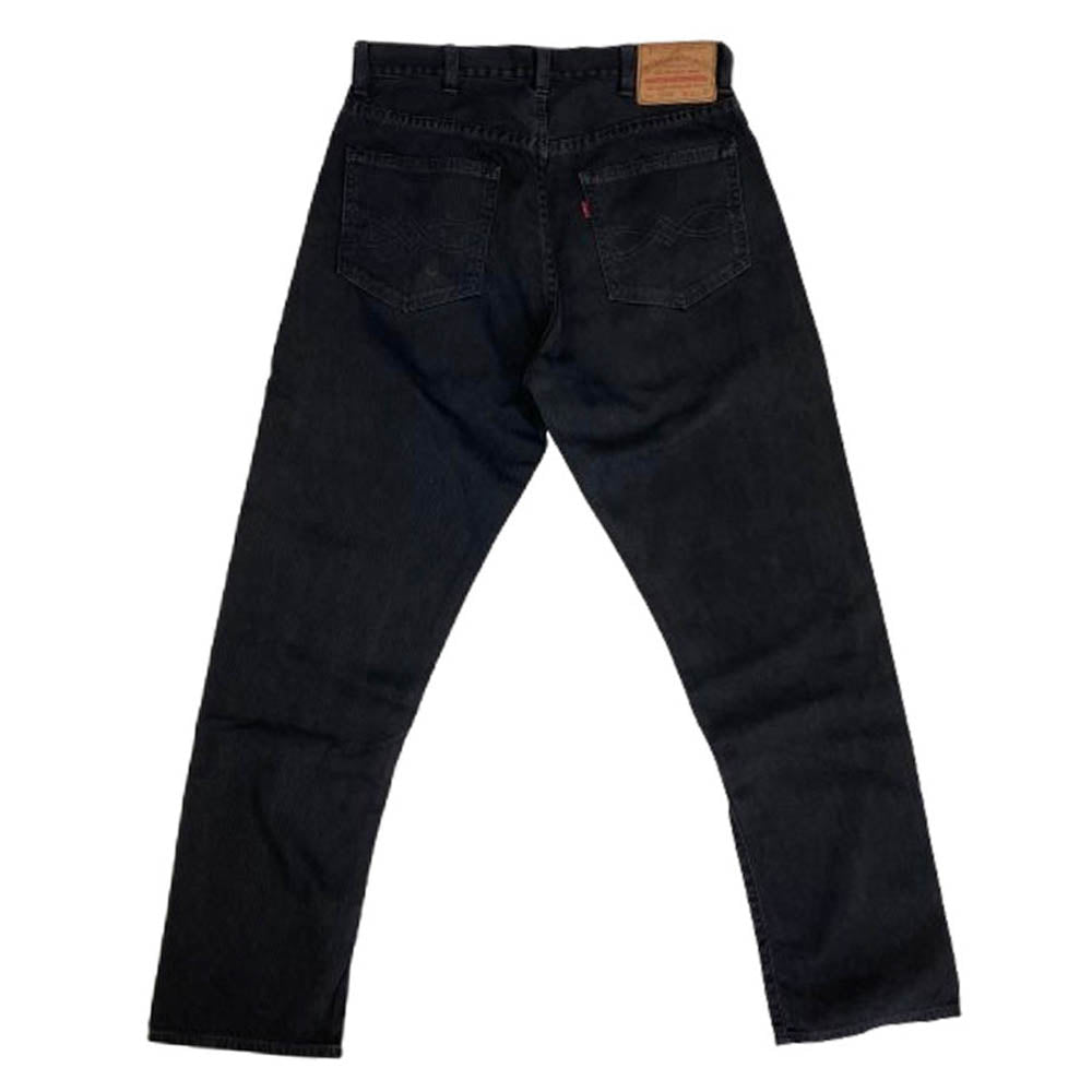 WAREHOUSE ウエアハウス 1096 PIQUE PANTS テーパード ピケ パンツ ブラック ブラック系 32【中古】