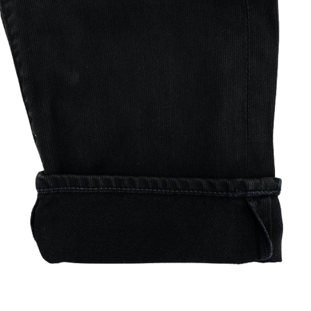 WAREHOUSE ウエアハウス 1096 PIQUE PANTS テーパード ピケ パンツ ブラック ブラック系 32【中古】