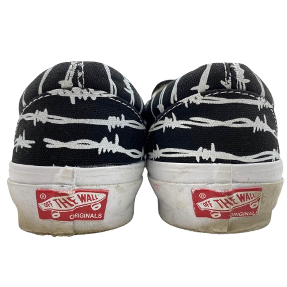 VANS バンズ Og Classic Slip-On Lx Barbed Wire 有刺鉄線 バーブワイヤー スリッポン スニーカー ブラック系 26.5cm【中古】