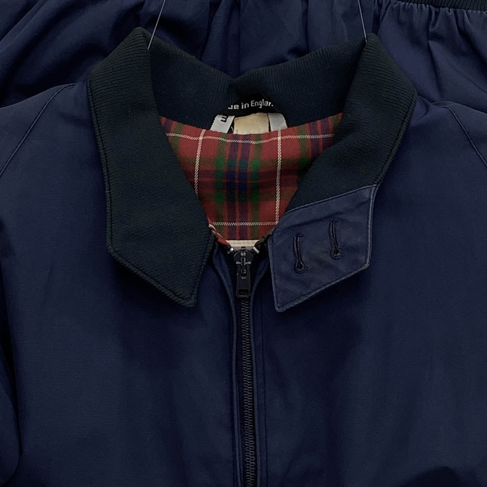 BARACUTA バラクータ ヴィンテージ 英国製 80s G9 ハリントン ジャケット ブルゾン ネイビー系 42【中古】
