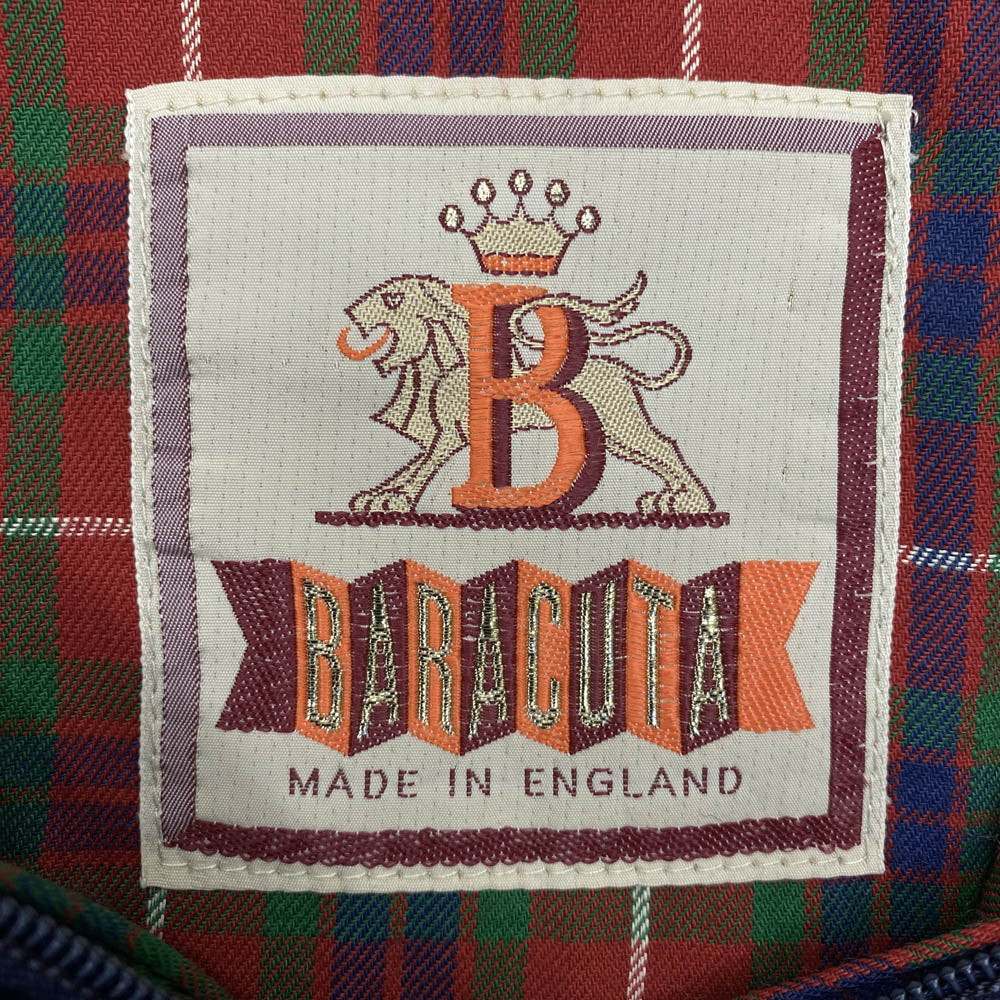 BARACUTA バラクータ ヴィンテージ 英国製 80s G9 ハリントン ジャケット ブルゾン ネイビー系 42【中古】