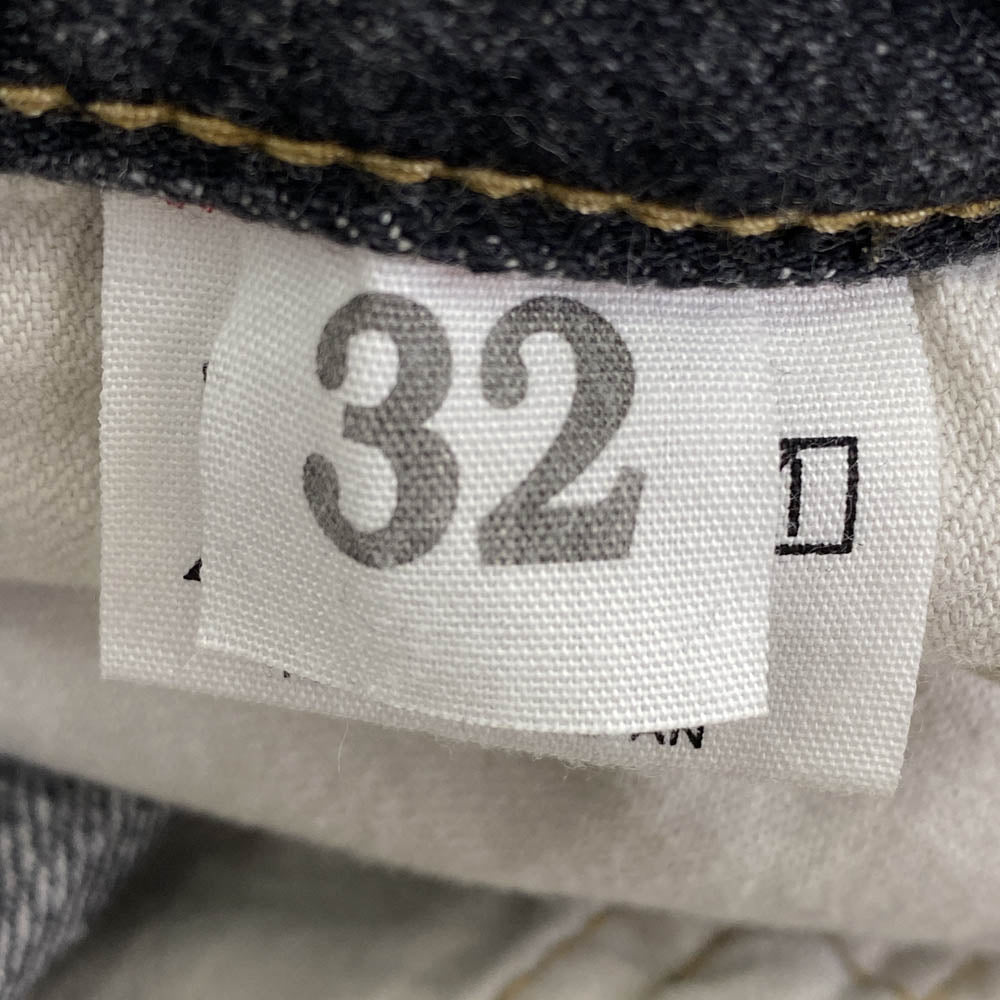 WAREHOUSE ウエアハウス 1100 2nd hand Series 66モデル USEDウォッシュ加工 ブラック デニム パンツ W32 ブラック系 32【中古】
