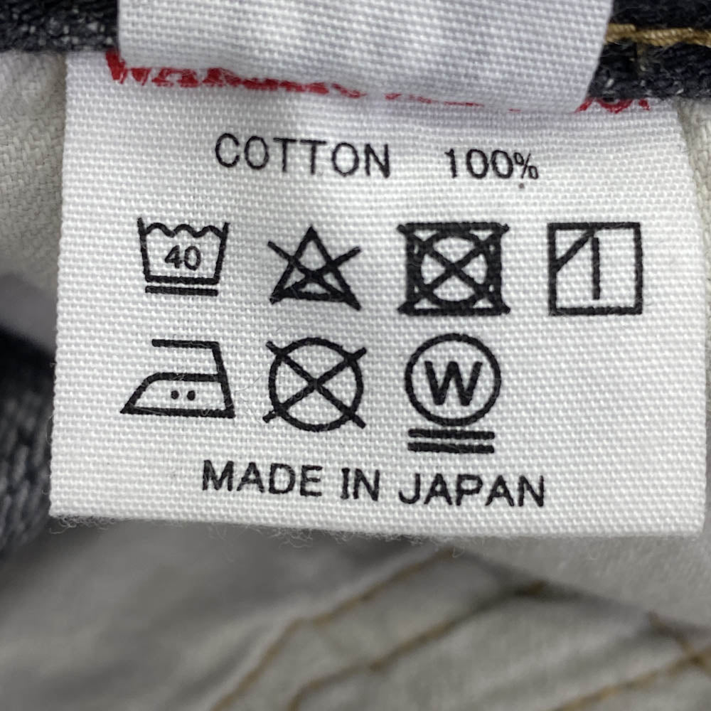 WAREHOUSE ウエアハウス 1100 2nd hand Series 66モデル USEDウォッシュ加工 ブラック デニム パンツ W32 ブラック系 32【中古】