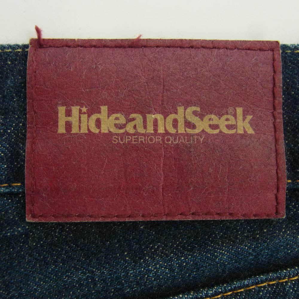 HideandSeek ハイドアンドシーク HP-12109 赤耳 ジーンズ Gパン ジーパン デニム パンツ インディゴブルー系 XXL【中古】