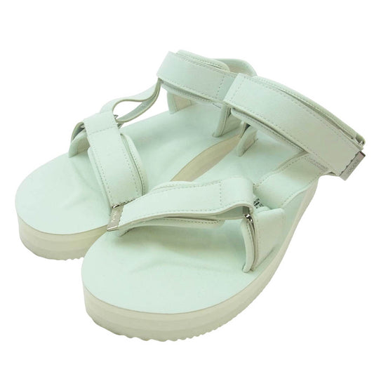 SUICOKE スイコック AP STUDIO 別注 フェイクレザー ストラップ サンダル ホワイト系 25.0cm【中古】