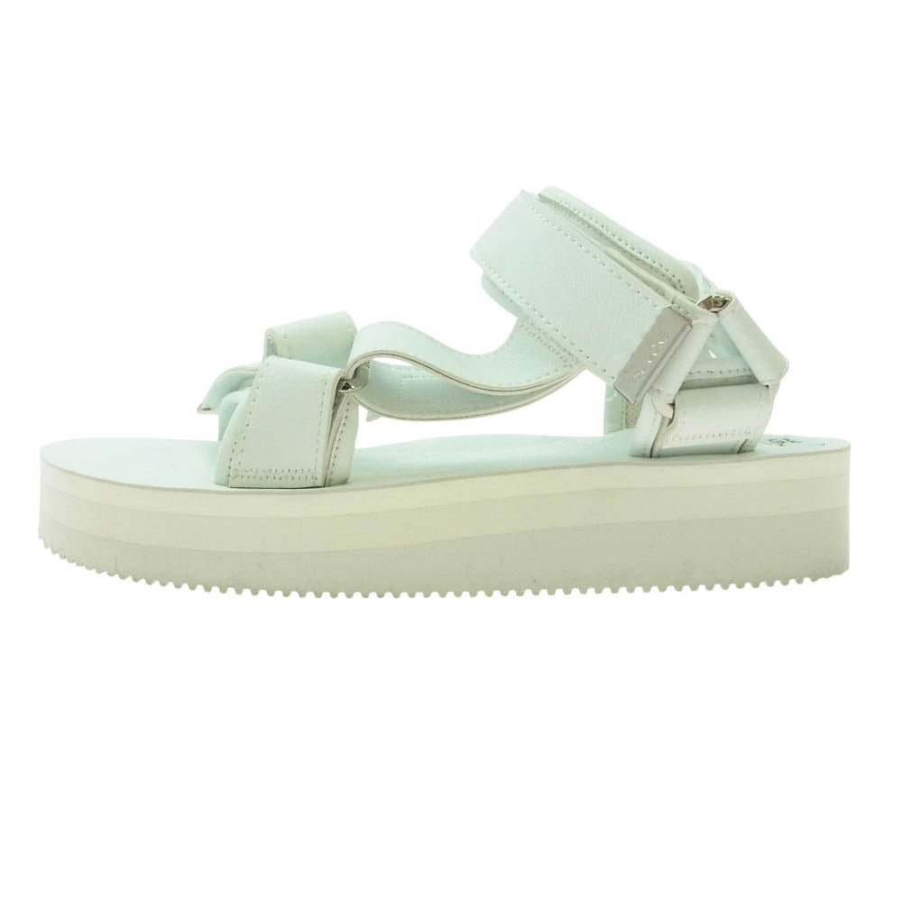 SUICOKE スイコック AP STUDIO 別注 フェイクレザー ストラップ サンダル ホワイト系 25.0cm【中古】