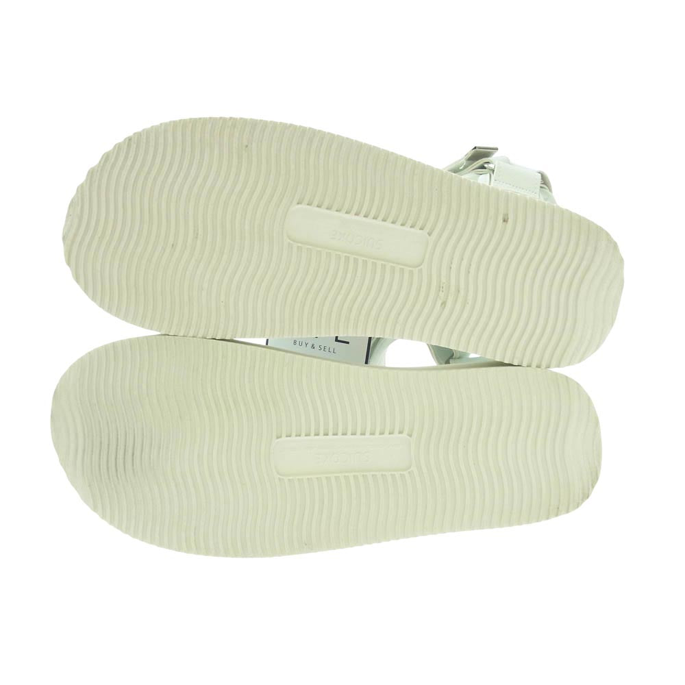 SUICOKE スイコック AP STUDIO 別注 フェイクレザー ストラップ サンダル ホワイト系 25.0cm【中古】