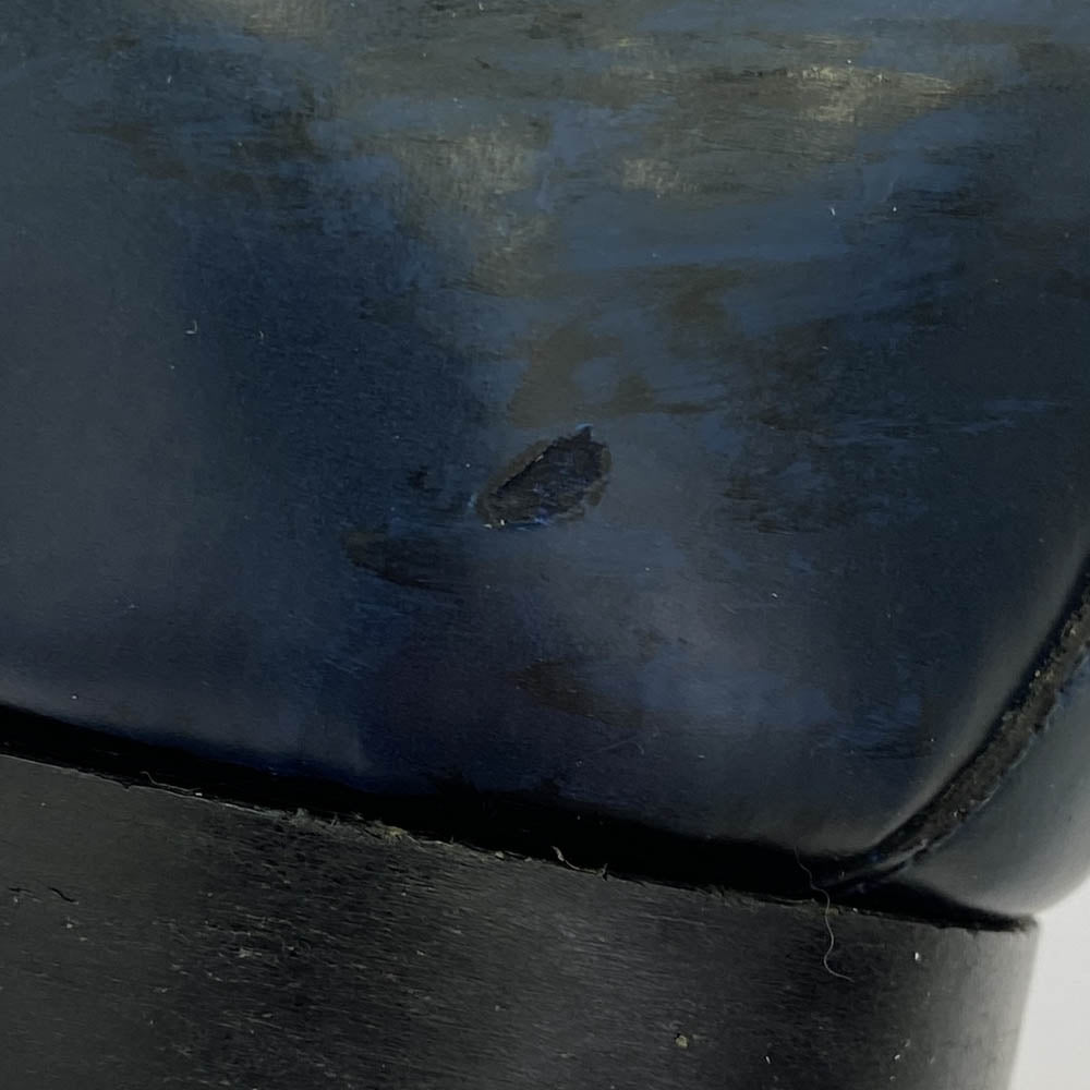 LOUIS VUITTON ルイ・ヴィトン FD0193 パンチング レザー ビジネス シューズ レース アップ 革靴 みどりみかがったブルー系 UK7【中古】