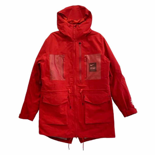 NIKE ナイキ 19AW CD7523-611 Undercover 3 Layer Fishtail Parka アンダーカバー スリー レイヤー フィッシュテール パーカ モッズコート ダウン ジャケット レッド系 XL【中古】