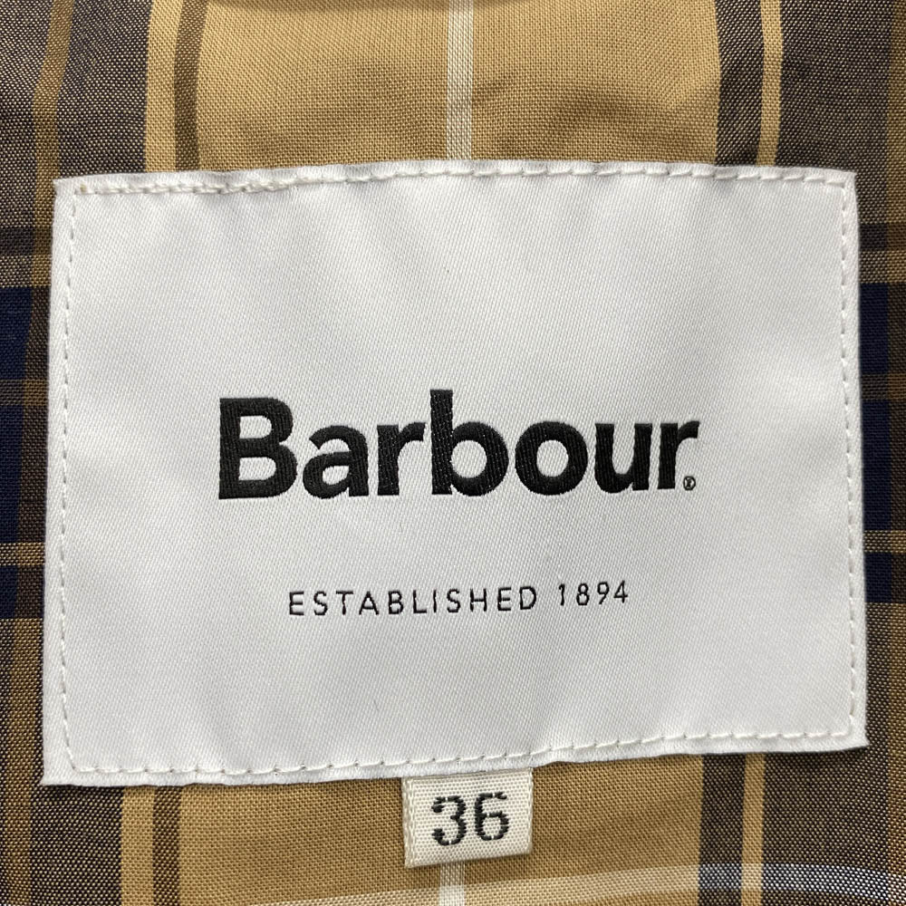 Barbour バブアー 2201233 × nano universe OS BEDALE BELTED JACKET グレー系 36【美品】【中古】
