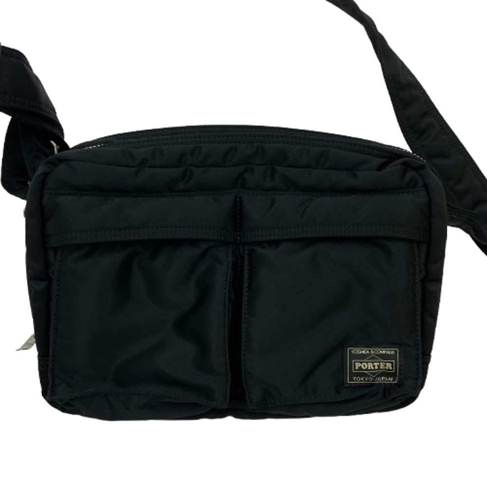 PORTER ポーター 622-15154 TANKER SLING BAG W zip BLACK Wジップ タンカー スリング バッグ ショルダーバッグ ブラック系【美品】【中古】