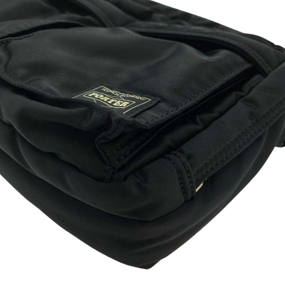 PORTER ポーター 622-15154 TANKER SLING BAG W zip BLACK Wジップ タンカー スリング バッグ ショルダーバッグ ブラック系【美品】【中古】