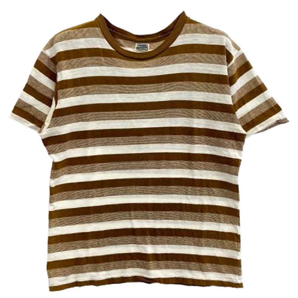 TENDERLOIN テンダーロイン T-TEE BORDER ボーダー 半袖 Tシャツ ブラウン系 S【中古】