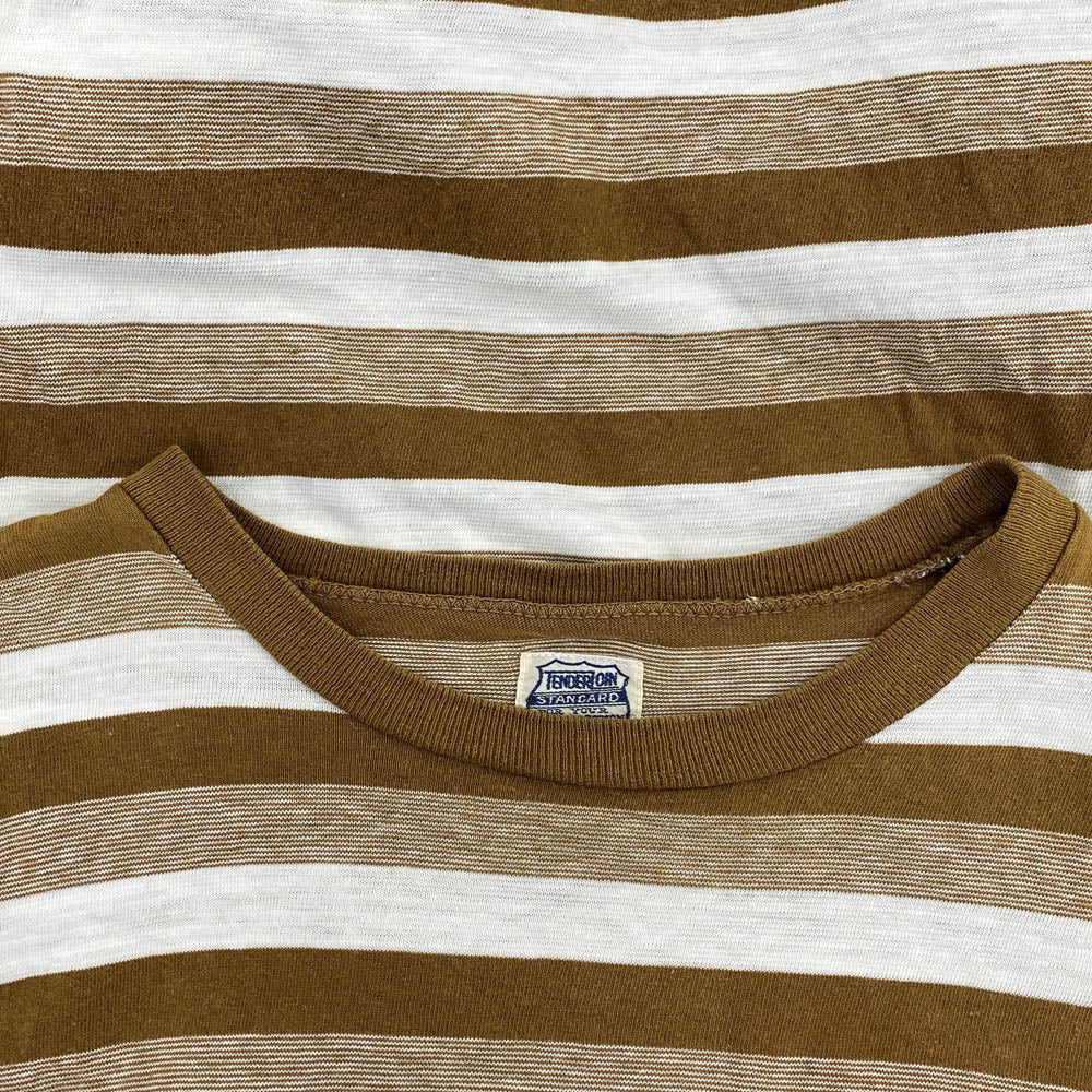 TENDERLOIN テンダーロイン T-TEE BORDER ボーダー 半袖 Tシャツ ブラウン系 S【中古】