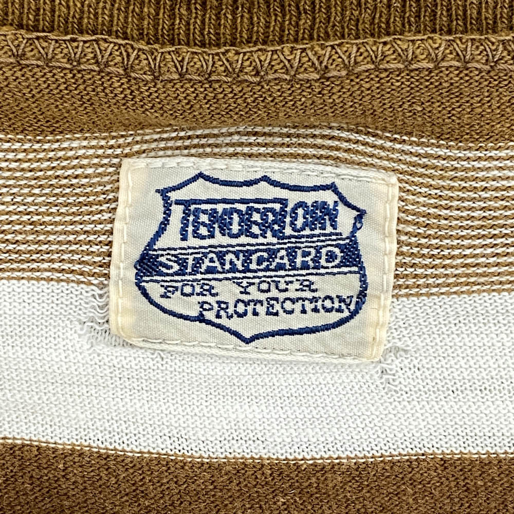 TENDERLOIN テンダーロイン T-TEE BORDER ボーダー 半袖 Tシャツ ブラウン系 S【中古】