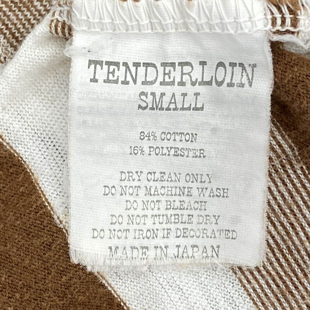 TENDERLOIN テンダーロイン T-TEE BORDER ボーダー 半袖 Tシャツ ブラウン系 S【中古】