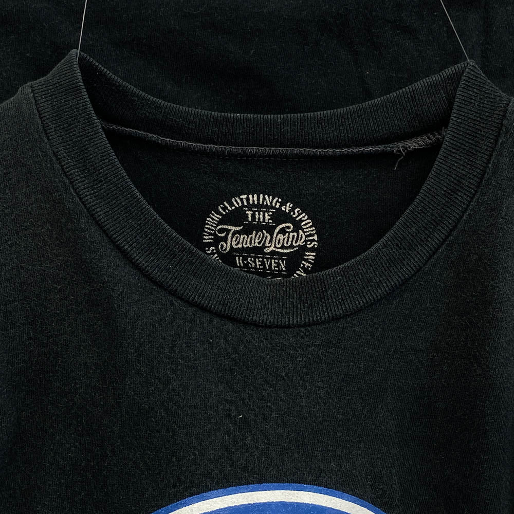 TENDERLOIN テンダーロイン T-TEE GENUINE PARTS サークル スカル サンダー 半袖 Tシャツ ブラック系 S【中古】