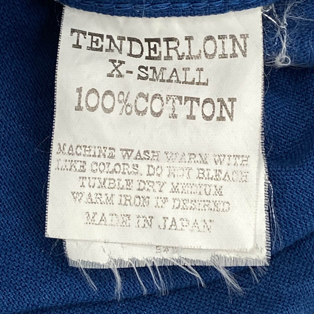 TENDERLOIN テンダーロイン T-PRINT FLANNEL SHT プリント フランネル シャツ ブルー系 XS【中古】