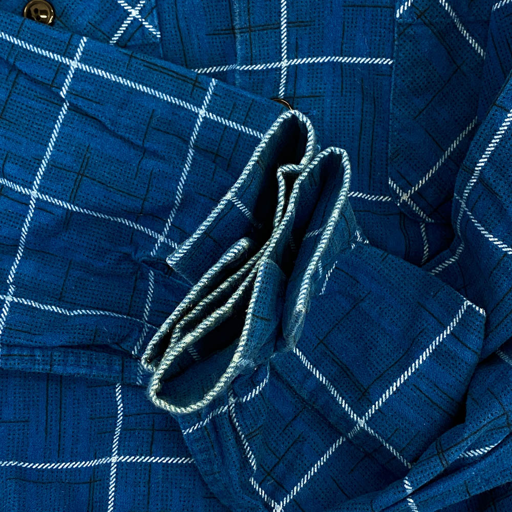 TENDERLOIN テンダーロイン T-PRINT FLANNEL SHT プリント フランネル シャツ ブルー系 XS【中古】